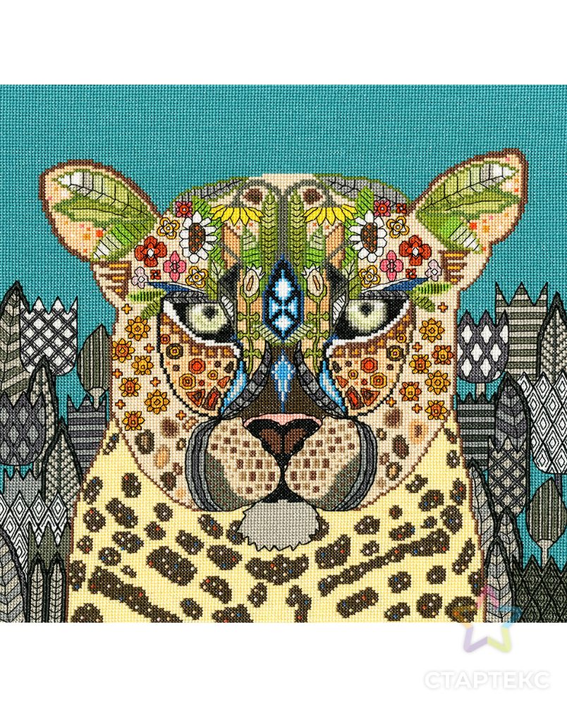 Набор для вышивания "Jewelled Leopard" арт. ГЕЛ-29822-1-ГЕЛ0177441 1