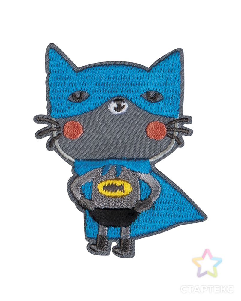 Термоаппликация "Кошка с голубой накидкой" арт. ГЕЛ-29597-1-ГЕЛ0177607 1