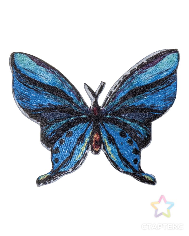 Термоаппликация "Бабочка синяя бирюза" арт. ГЕЛ-29955-1-ГЕЛ0177656 1