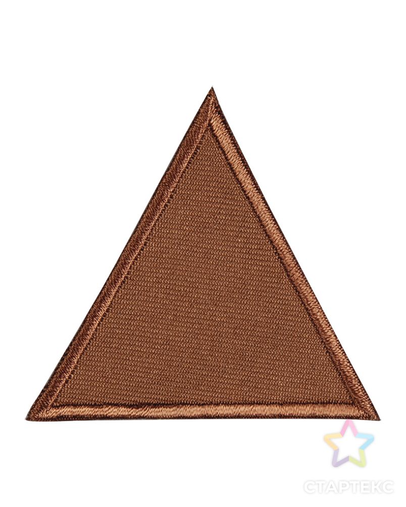 Термоаппликация "Треугольник коричневый большой арт. ГЕЛ-29966-1-ГЕЛ0177806 1