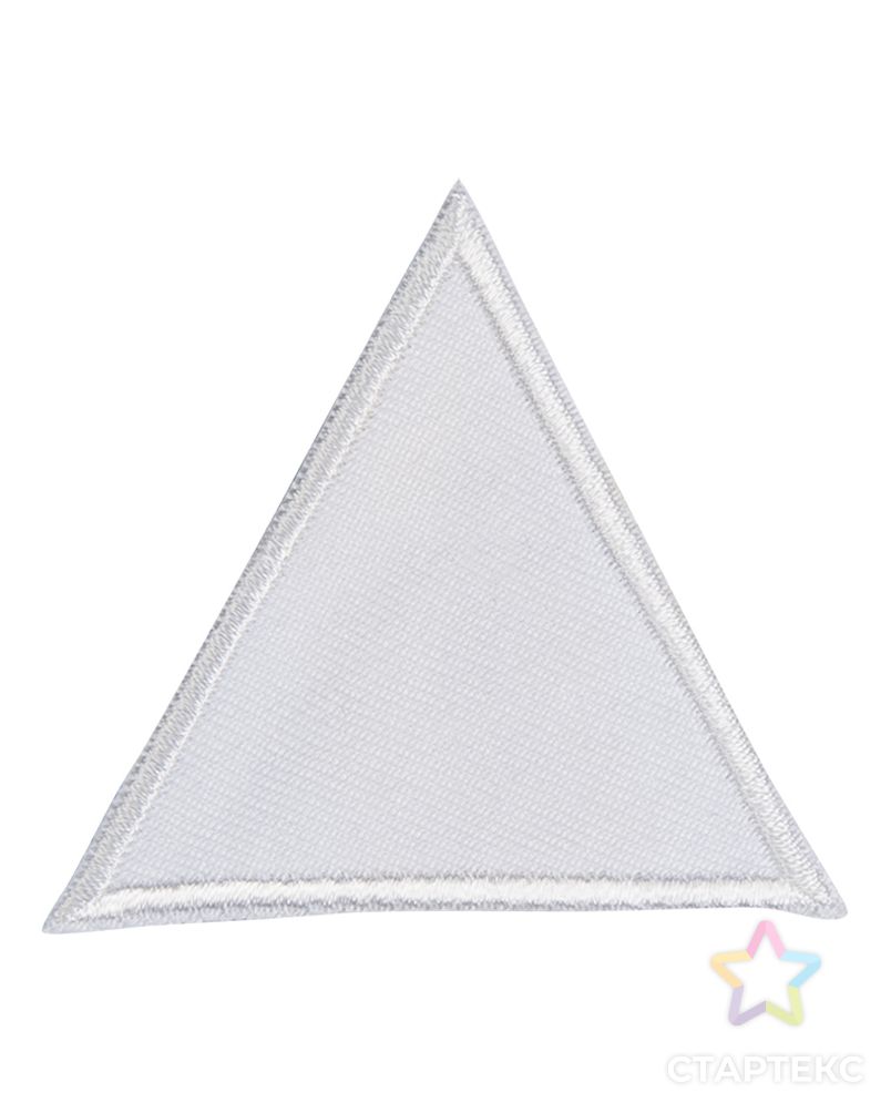 Термоаппликация "Большой белый треугольник" арт. ГЕЛ-29678-1-ГЕЛ0177808 1