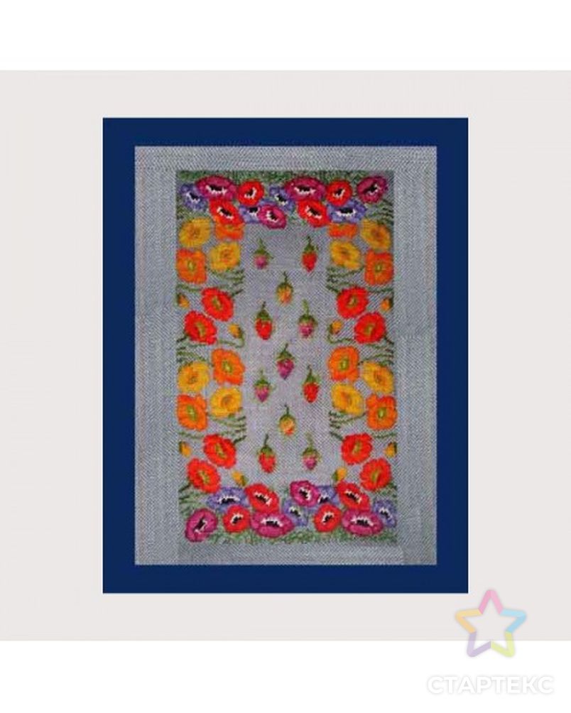 Набор для вышивания коврика: "FLEURI ANEMONES" (Цветы Анемоны) арт. ГЕЛ-29804-1-ГЕЛ0178898 1