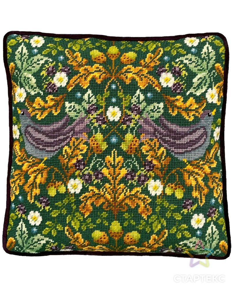 Набор для вышивания подушки "Autumn Starlings Tapestry" Karen Tye Bentley арт. ГЕЛ-33458-1-ГЕЛ0180484 1