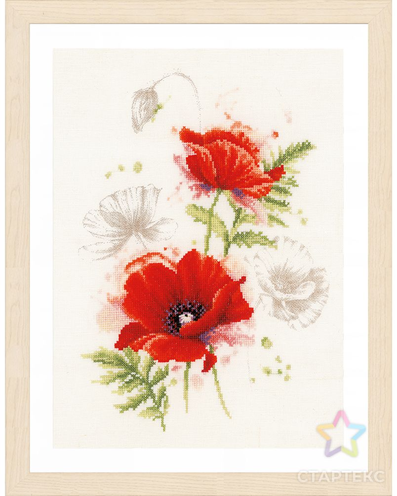 Набор для вышивания "Poppies" арт. ГЕЛ-31065-1-ГЕЛ0182138 1
