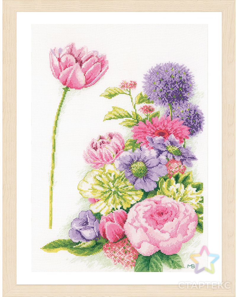 Набор для вышивания "Floral cotton candy" арт. ГЕЛ-30996-1-ГЕЛ0182357 1