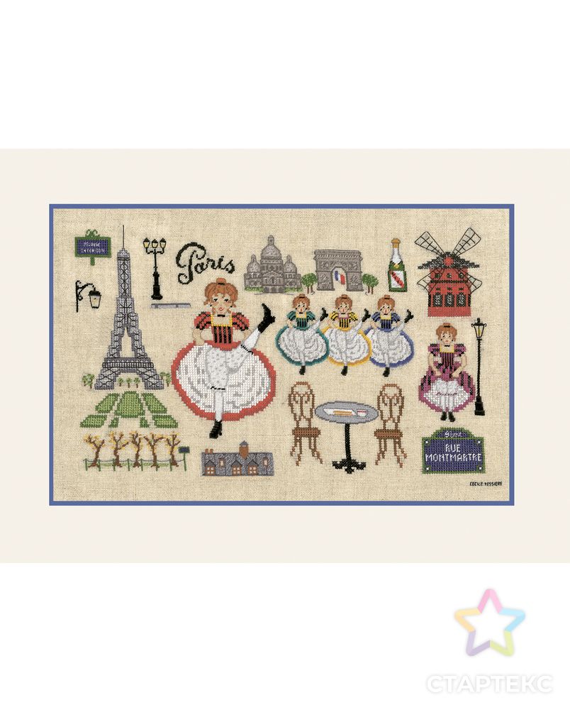 Набор для вышивания "BONJOUR PARIS" (Привет, Париж) арт. ГЕЛ-32166-1-ГЕЛ0184308 1