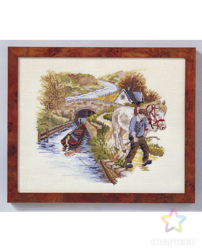 Набор для вышивания: "Фермер у реки" арт. ГЕЛ-33518-1-ГЕЛ0186691 1