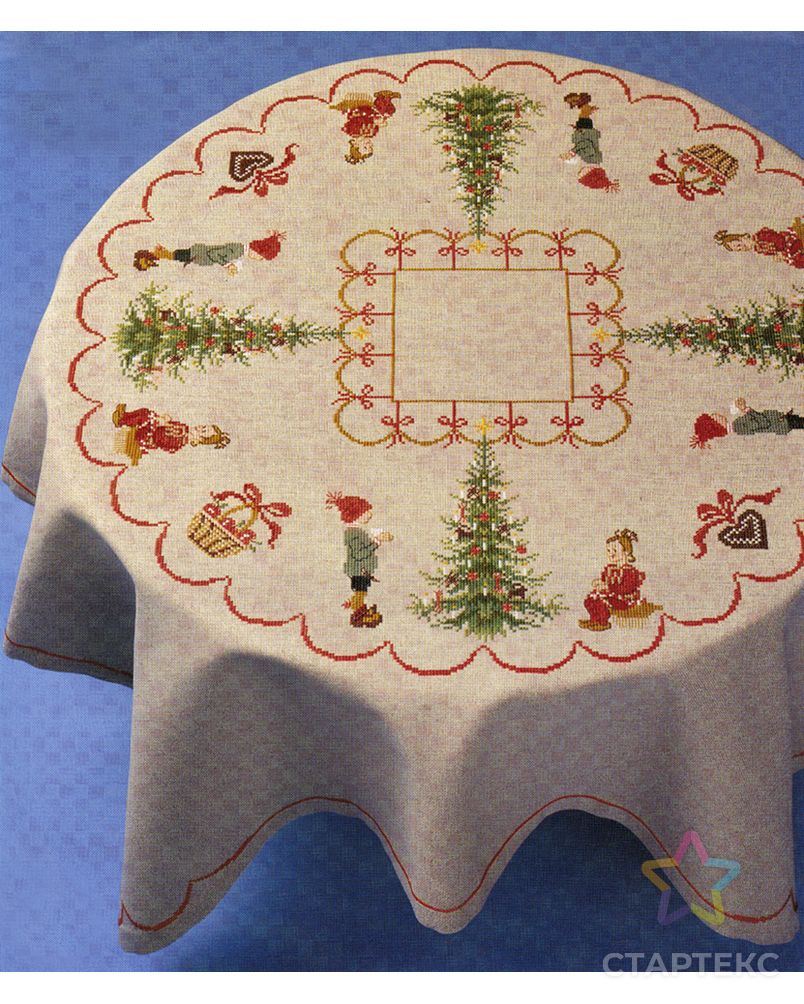Набор для вышивания: "Рождественская скатерть" арт. ГЕЛ-33581-1-ГЕЛ0187331 1