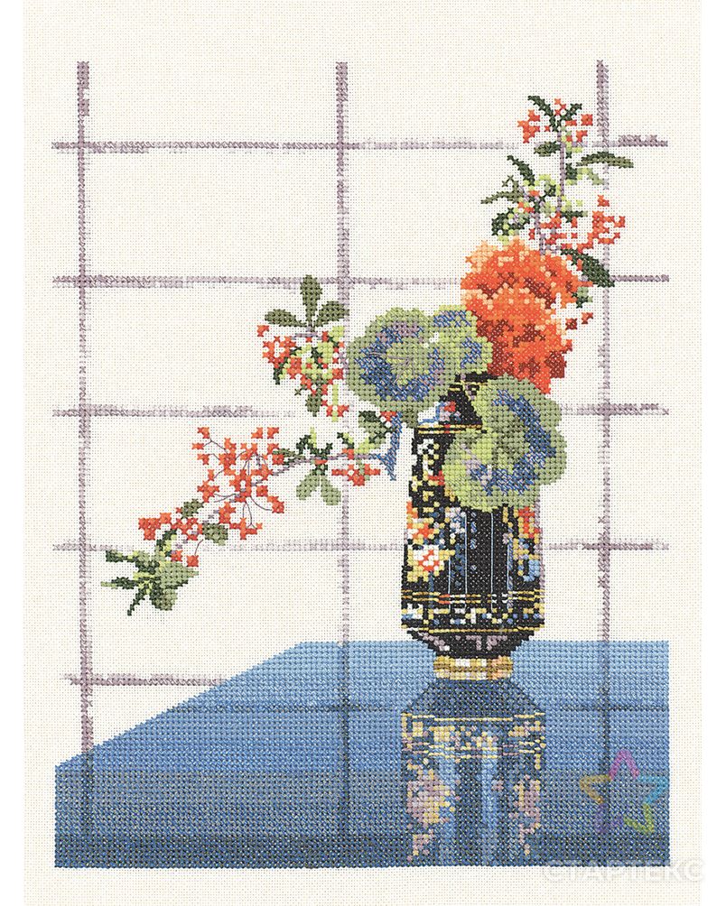 Набор для вышивания "Цветы в восточной вазе" арт. ГЕЛ-34058-1-ГЕЛ0188308 1