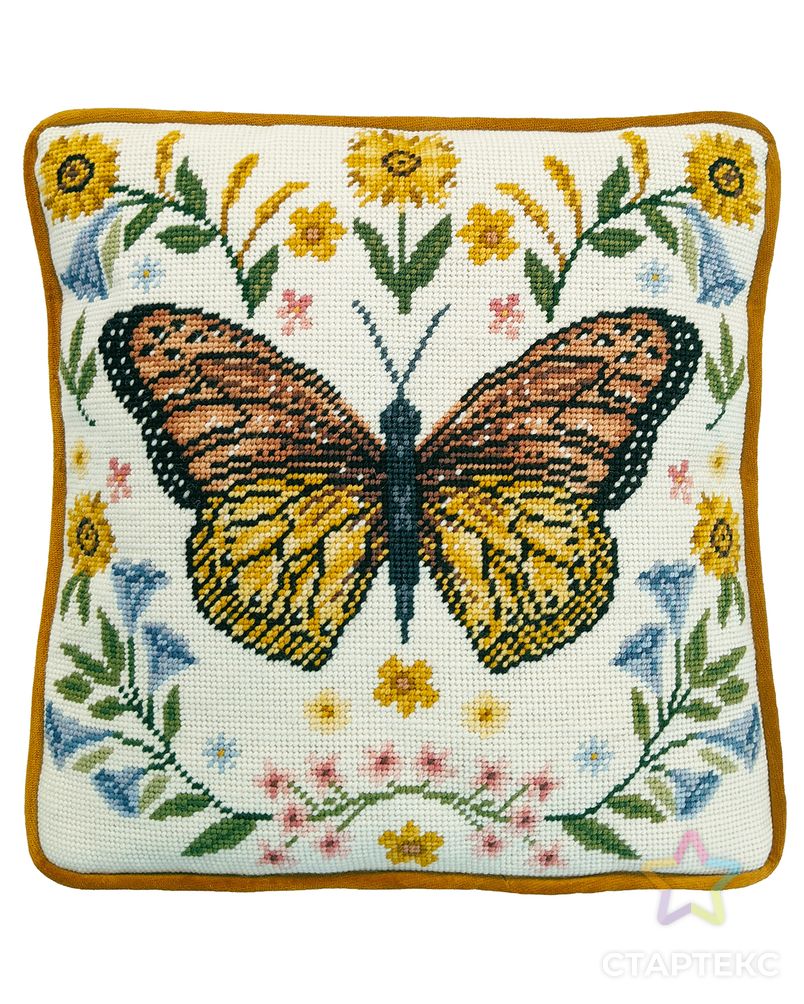 Набор для вышивания подушки "Botanical Butterfly Tapestry" арт. ГЕЛ-35090-1-ГЕЛ0191452 1