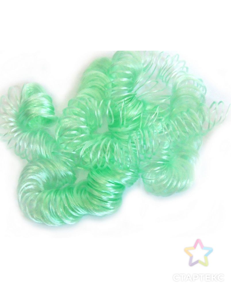 Волосы кудряшки, длина в упаковке 180 см, цвет зеленый арт. ГЕЛ-34446-1-ГЕЛ0194905 1