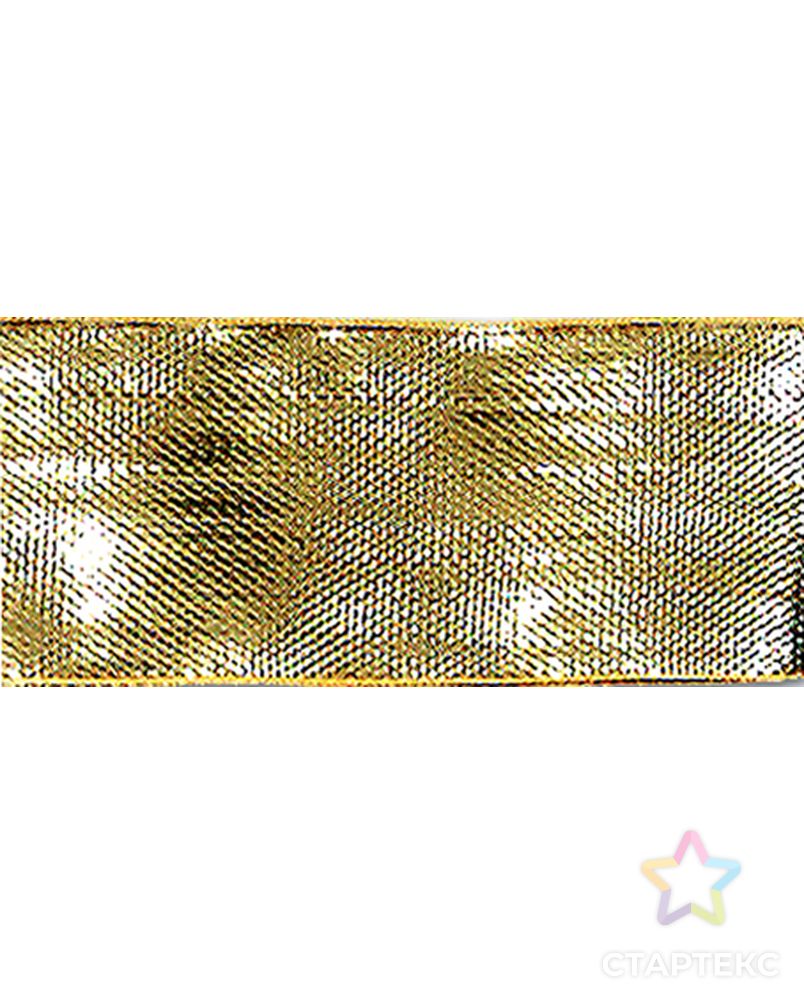 Лента металлик SAFISA ш.3,8см (101(01) золото) арт. ГЕЛ-23606-1-ГЕЛ0020258 1
