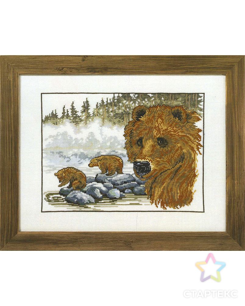Набор для вышивания "Бурый медведь" арт. ГЕЛ-19978-1-ГЕЛ0026704 1
