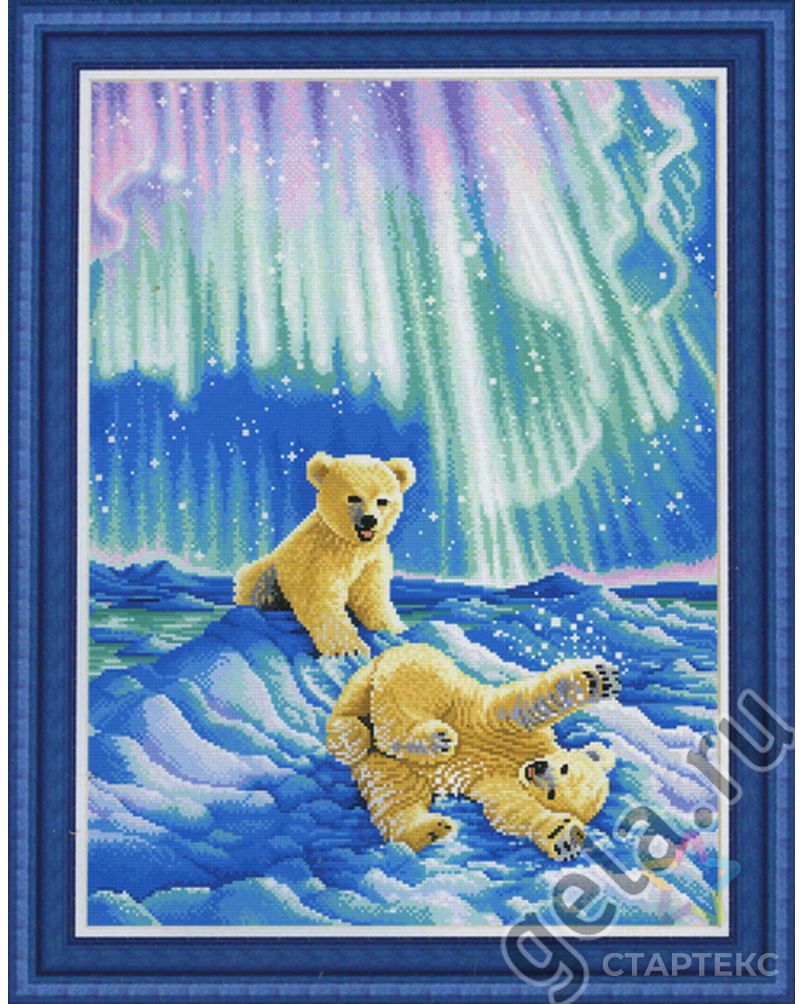 Набор для вышивания "Медвежата в северном сиянии " арт. ГЕЛ-23340-1-ГЕЛ0033411 1