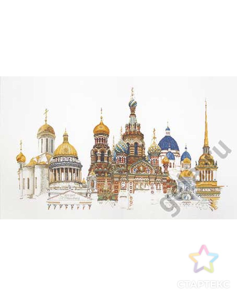 Набор для вышивания "Санкт-Петербург", канва аида 18 ct арт. ГЕЛ-16908-1-ГЕЛ0035005 1