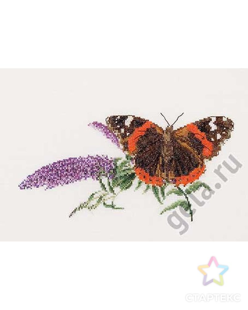 Набор для вышивания "Бабочка-Buddleja", канва аида 18 ct арт. ГЕЛ-17331-1-ГЕЛ0035008 1