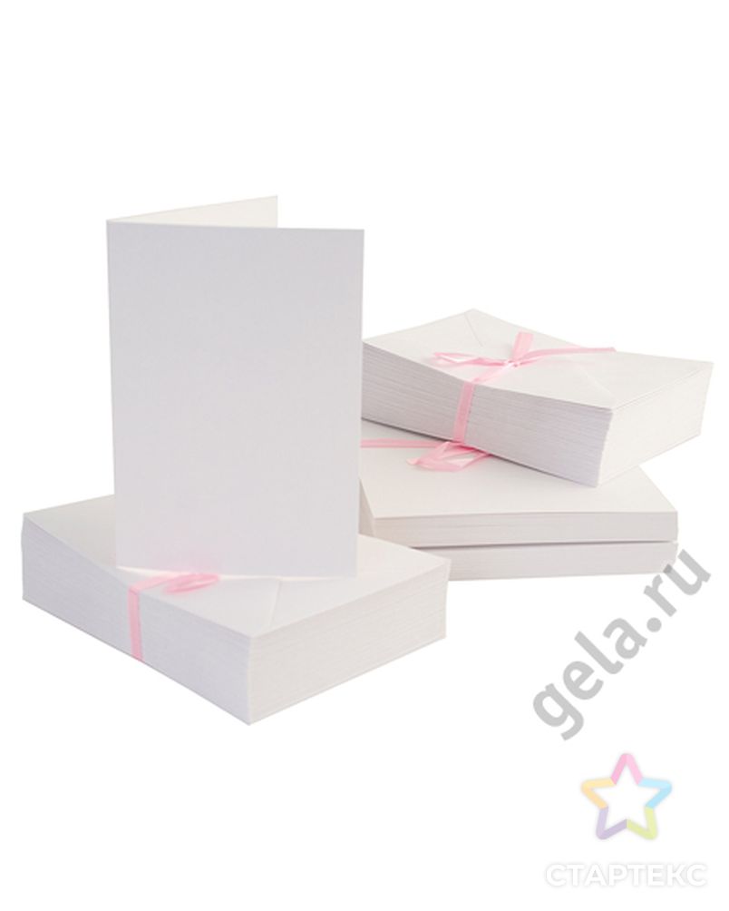 Набор заготовок для открыток с конвертами формат А6 100 шт арт. ГЕЛ-22097-1-ГЕЛ0052892 1