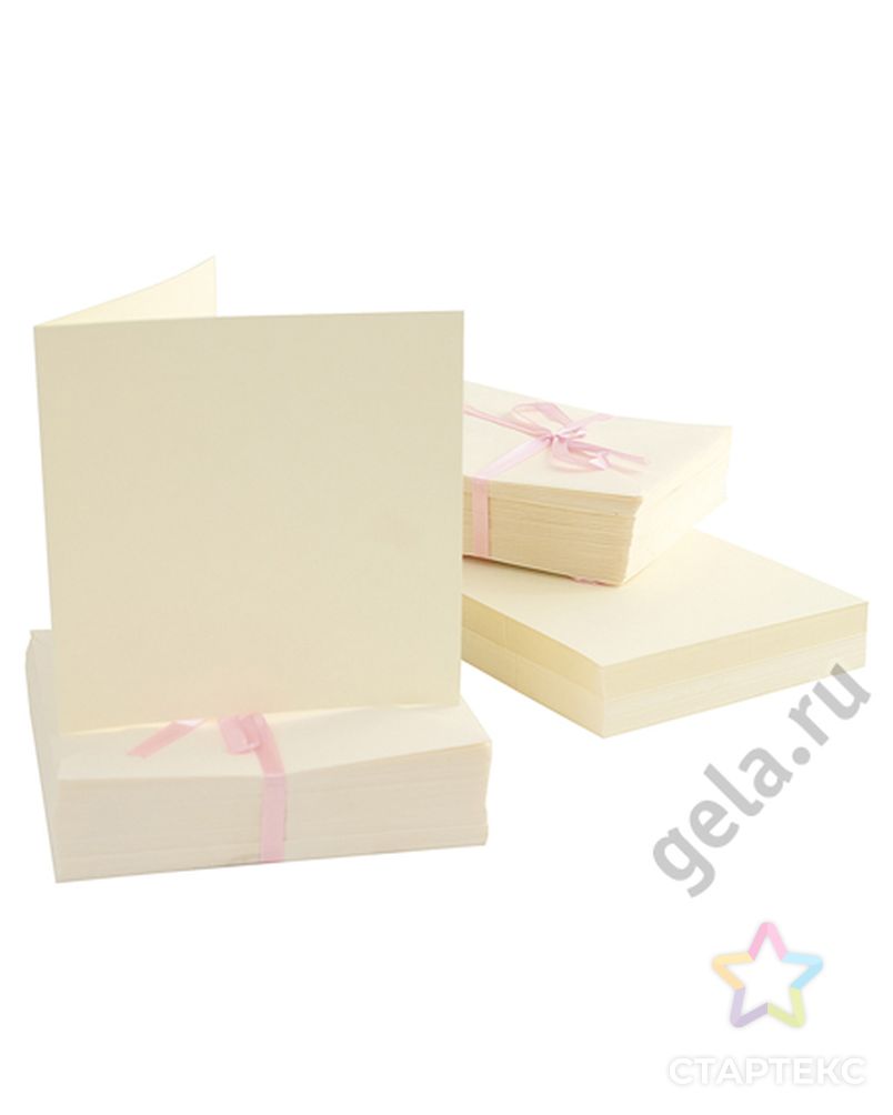 Набор заготовок для открыток с конвертами 100 шт арт. ГЕЛ-11814-1-ГЕЛ0052900 1