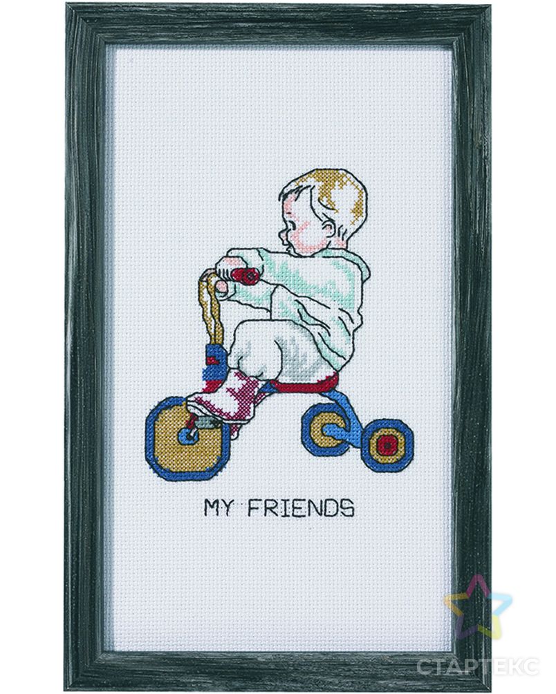 Набор для вышивания "Мальчик на трёхколесном велосипеде" арт. ГЕЛ-15431-1-ГЕЛ0055881 1