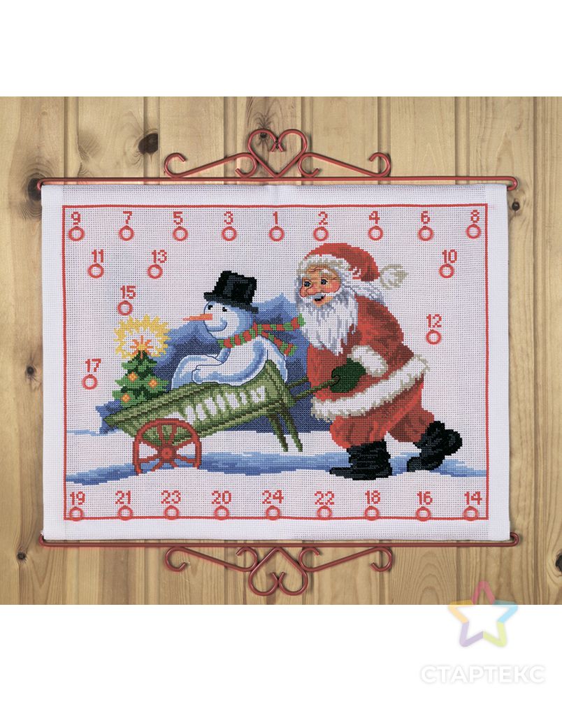Набор для вышивания календаря "Рождественский календарь" арт. ГЕЛ-756-1-ГЕЛ0056043 1