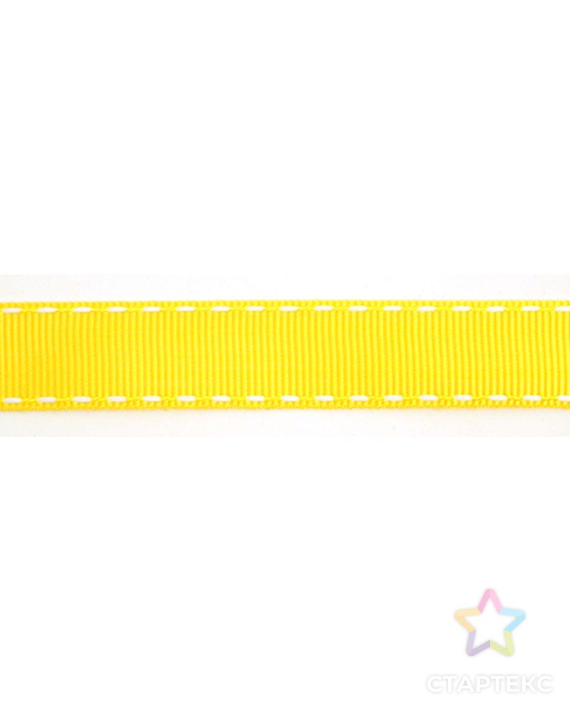 Лента репсовая SAFISA с "прострочкой" ш.1см (32 желтый) арт. ГЕЛ-7833-1-ГЕЛ0061266 1