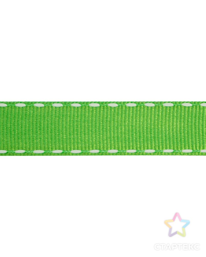 Лента репсовая SAFISA с "прострочкой" ш.1,5см (62 зеленый) арт. ГЕЛ-2659-1-ГЕЛ0061272 1