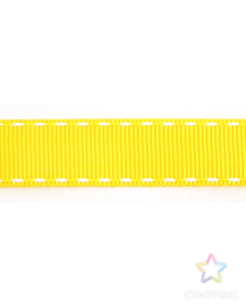 Лента репсовая SAFISA с "прострочкой" ш.1,5см (32 желтый) арт. ГЕЛ-10704-1-ГЕЛ0061273
