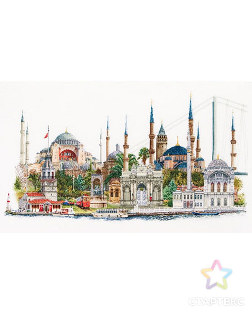 Набор для вышивания "Стамбул", канва лён 36 ct арт. ГЕЛ-23895-1-ГЕЛ0062566 1