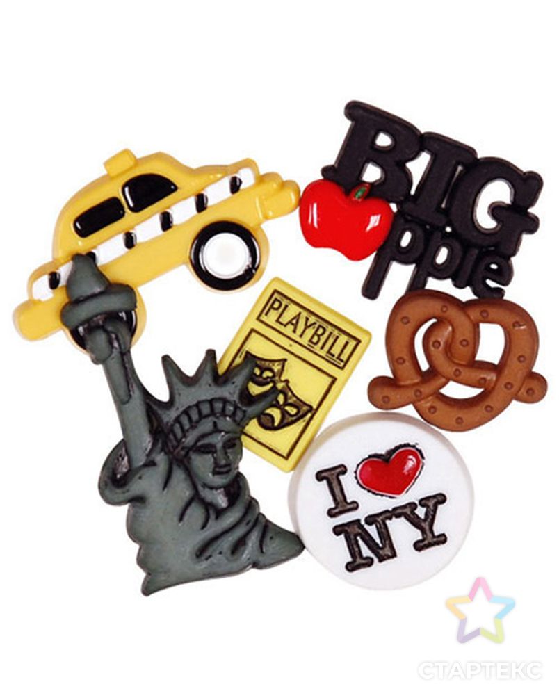 Набор декоративных элементов Favorite Findings "Нью-Йорк" арт. ГЕЛ-22997-1-ГЕЛ0063376 1