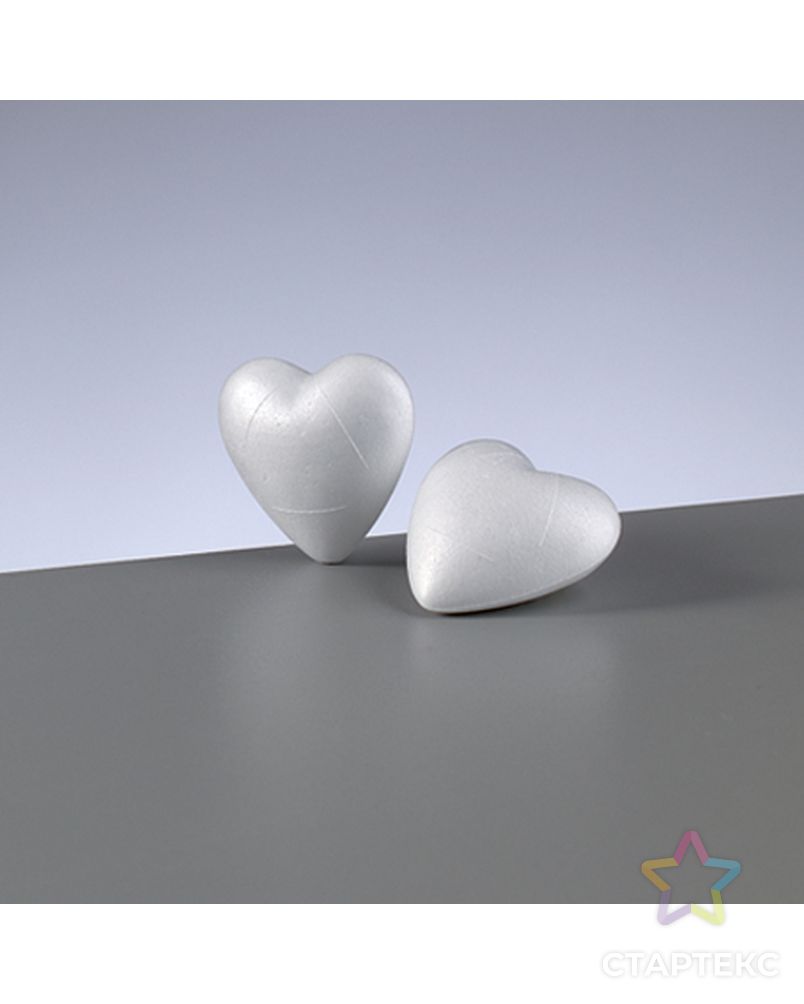 Форма из пенопласта для хобби "Сердце", 50 мм арт. ГЕЛ-9132-1-ГЕЛ0065814 1