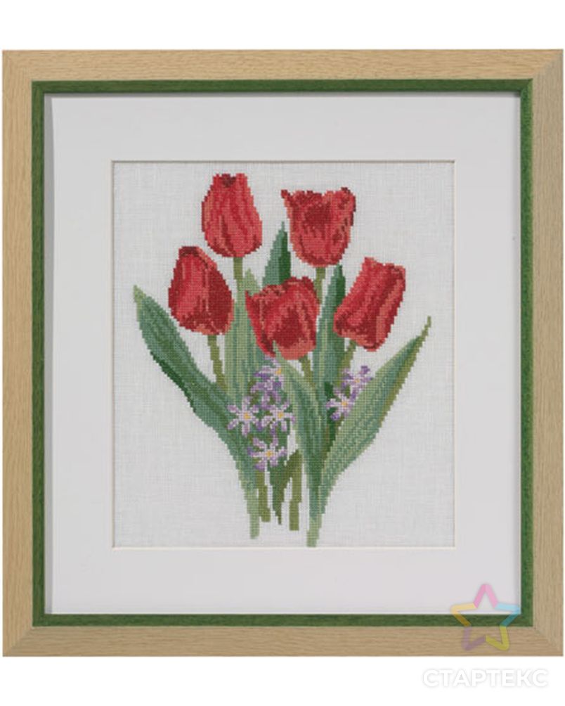 Набор для вышивания "Красные тюльпаны" арт. ГЕЛ-8453-1-ГЕЛ0065845 1