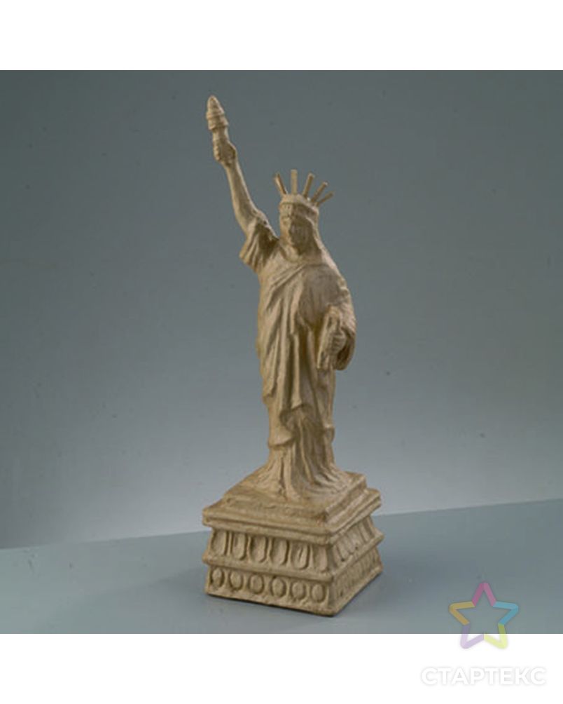 Заготовка из папье-маше "Статуя Свободы" бумага, 11 x 11 x 38,5 см арт. ГЕЛ-3745-1-ГЕЛ0066323 1
