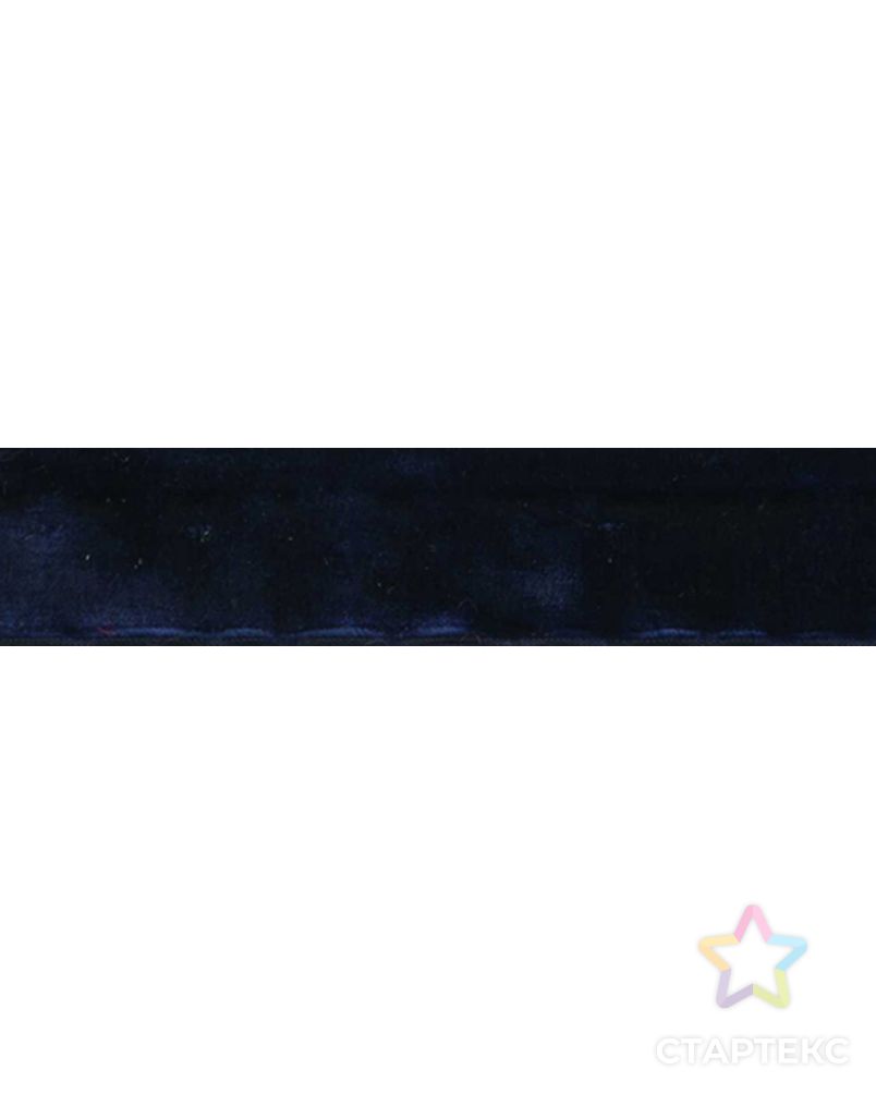 Лента бархатная SAFISA ш.2,5см (15 т.синий) арт. ГЕЛ-6444-1-ГЕЛ0066641