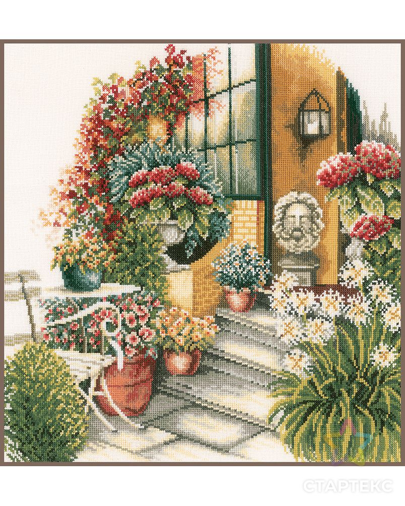 Набор для вышивания "Terrace In Autumn Bloom" арт. ГЕЛ-3536-1-ГЕЛ0074725 1