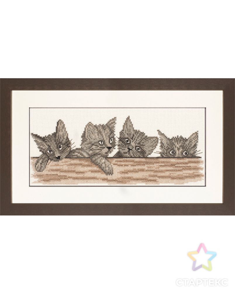 Набор для вышивания "Cats Over The Fence" арт. ГЕЛ-10418-1-ГЕЛ0078713