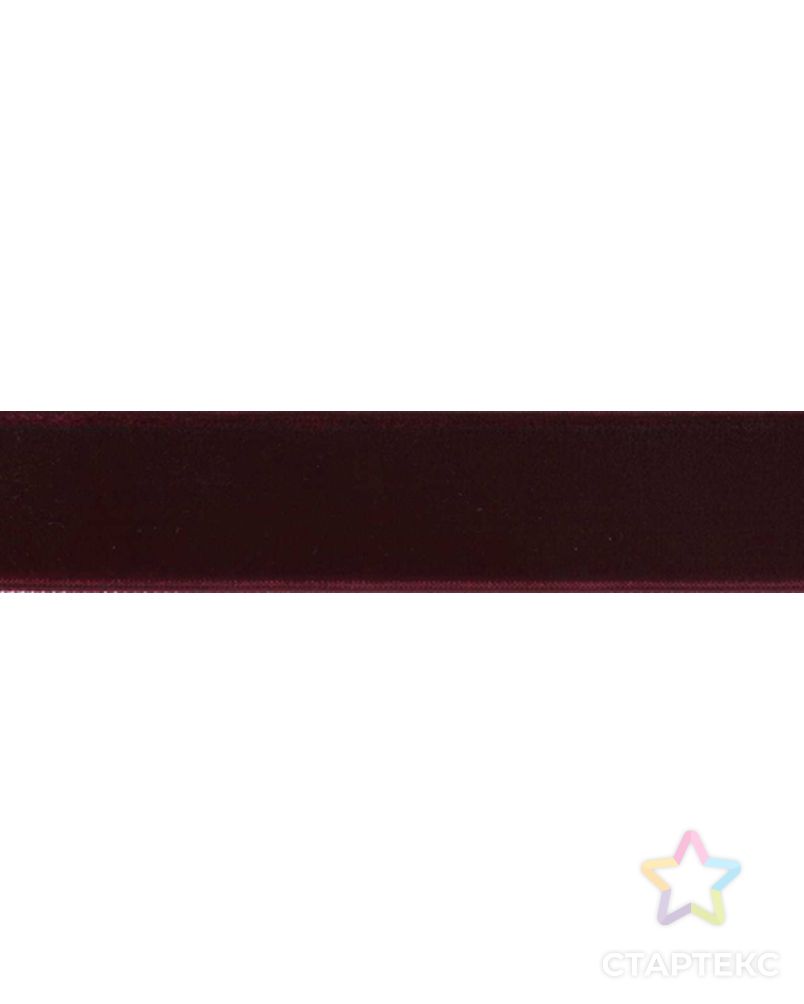 Лента бархатная SAFISA ш.2,5см (17 коричневый) арт. ГЕЛ-2718-1-ГЕЛ0079431 1