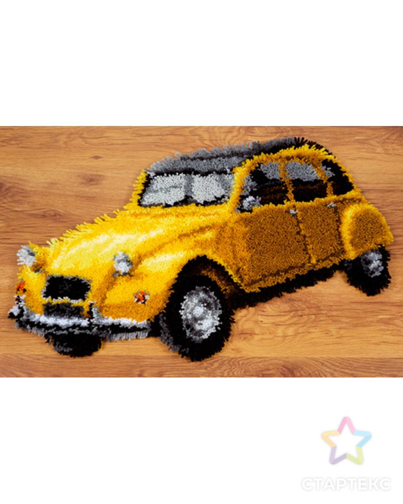 Набор для вышивания коврика "Старый желтый автомобиль" арт. ГЕЛ-8798-1-ГЕЛ0079587 1
