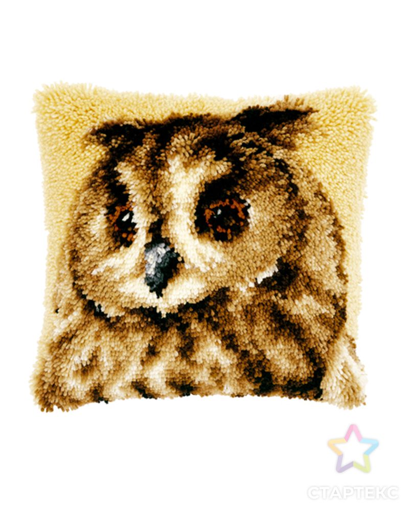 Набор для вышивания подушки "Коричневая сова" арт. ГЕЛ-1607-1-ГЕЛ0081559