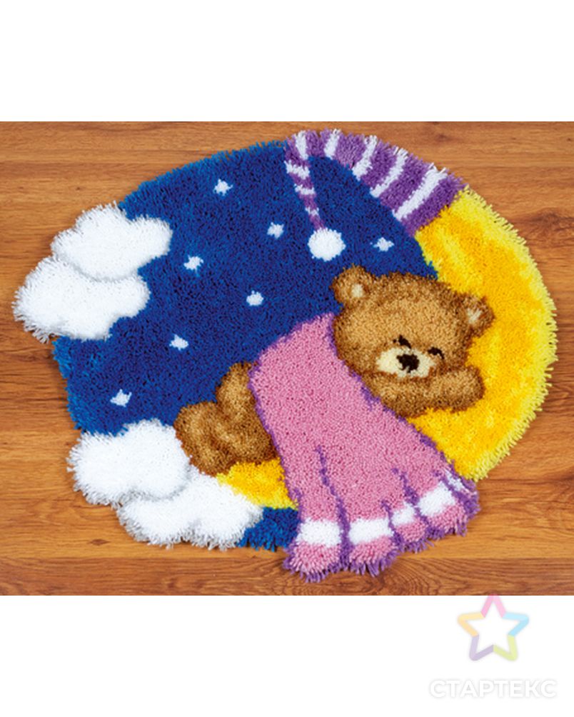 Набор для вышивания коврика "Тедди на луне" арт. ГЕЛ-13506-1-ГЕЛ0081562 1