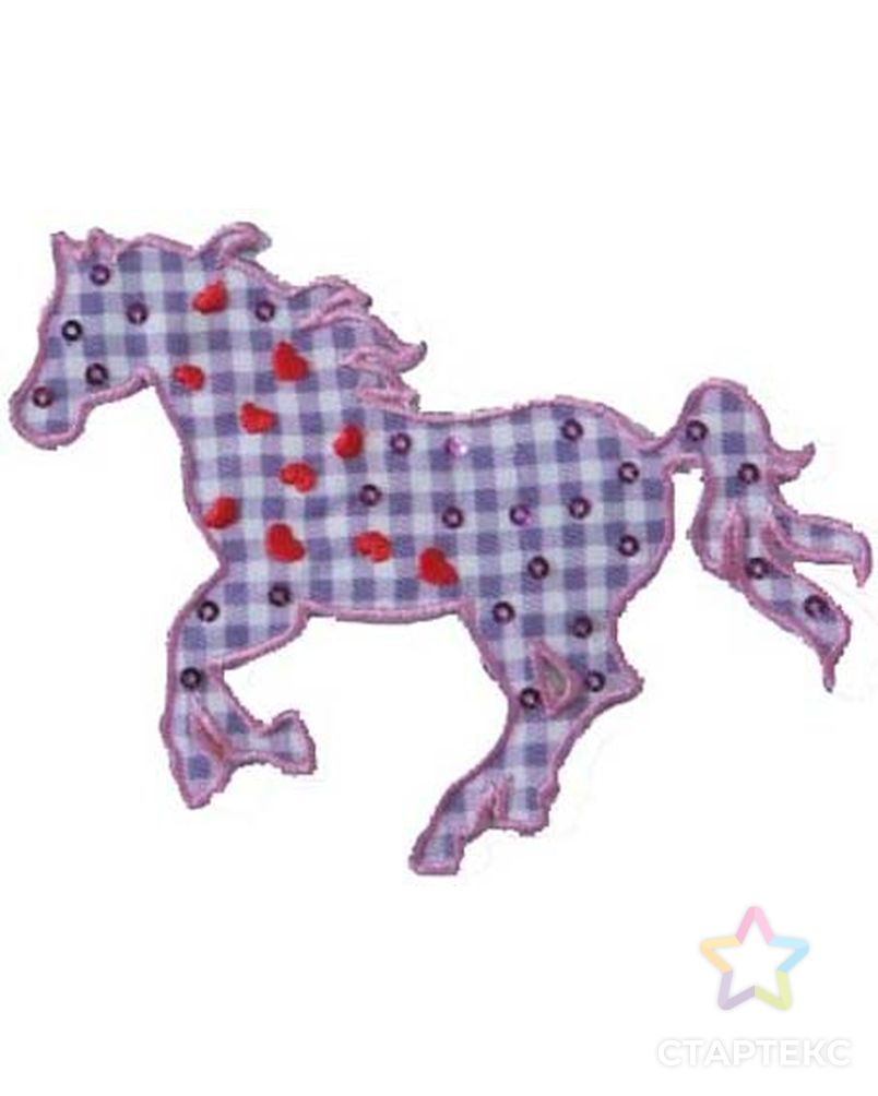 Термоаппликация HKM "Бегущая маленькая лошадь" арт. ГЕЛ-13165-1-ГЕЛ0083711 1