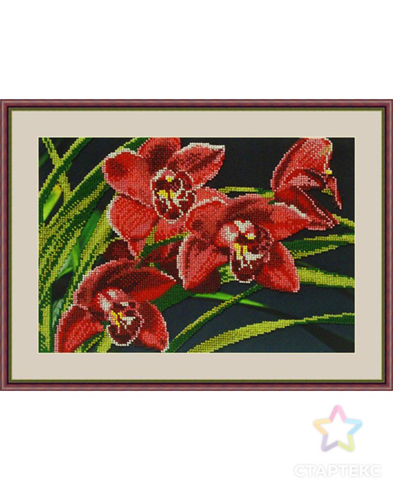 Набор для вышивания бисером "Орхидеи" арт. ГЕЛ-1517-1-ГЕЛ0089564