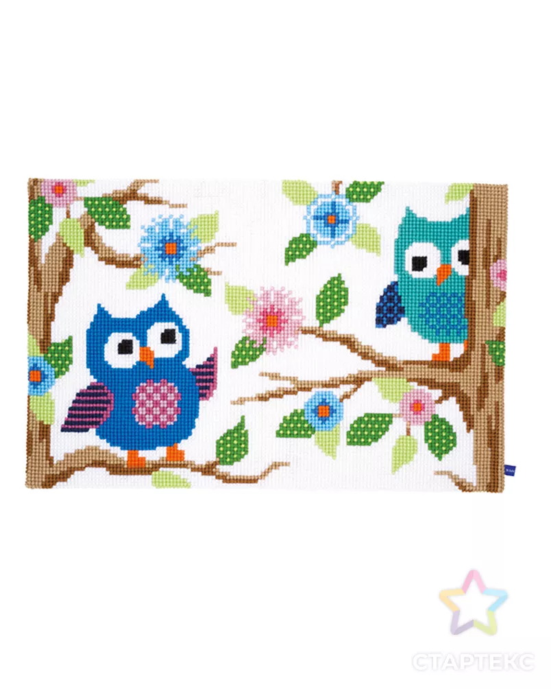 Набор для вышивания коврика "Беседующие совы" арт. ГЕЛ-8384-1-ГЕЛ0089577 - рис. 1