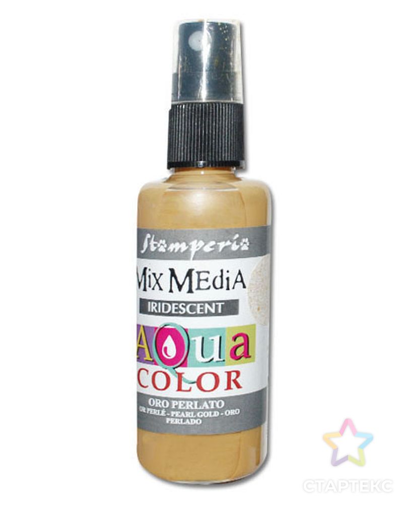 Краска - спрей "Aquacolor Spray " с переливчатым эффектом для техники "Mix Media", 60 мл арт. ГЕЛ-21788-1-ГЕЛ0094989 1