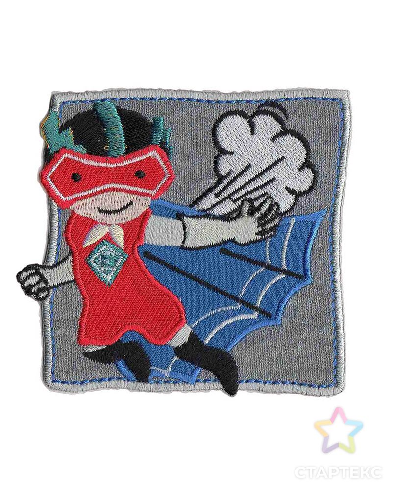 Термоаппликация HKM "Супергерой в синей накидке" арт. ГЕЛ-19577-1-ГЕЛ0097375 1