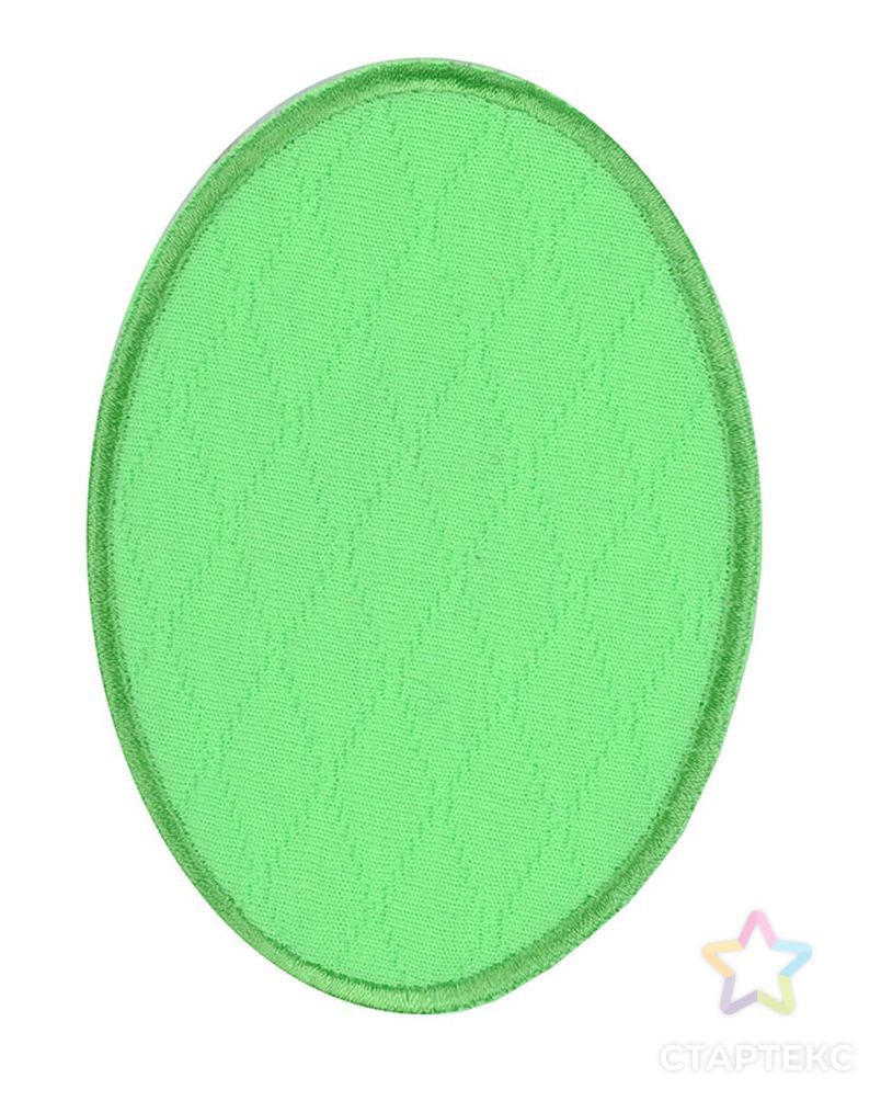 Термозаплатка "Овал неоновый зеленый" арт. ГЕЛ-13821-1-ГЕЛ0097487