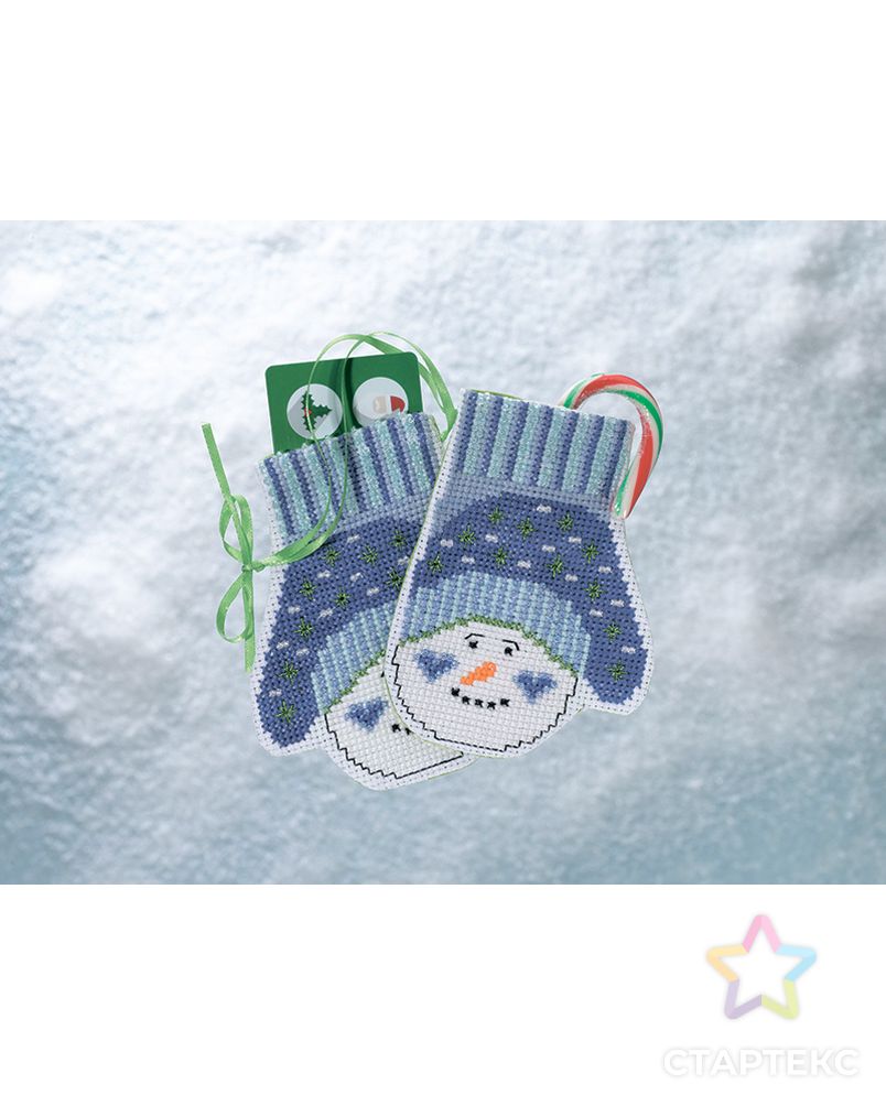 Набор для вышивания "Варежки Снеговика" арт. ГЕЛ-134-1-ГЕЛ0135370 1