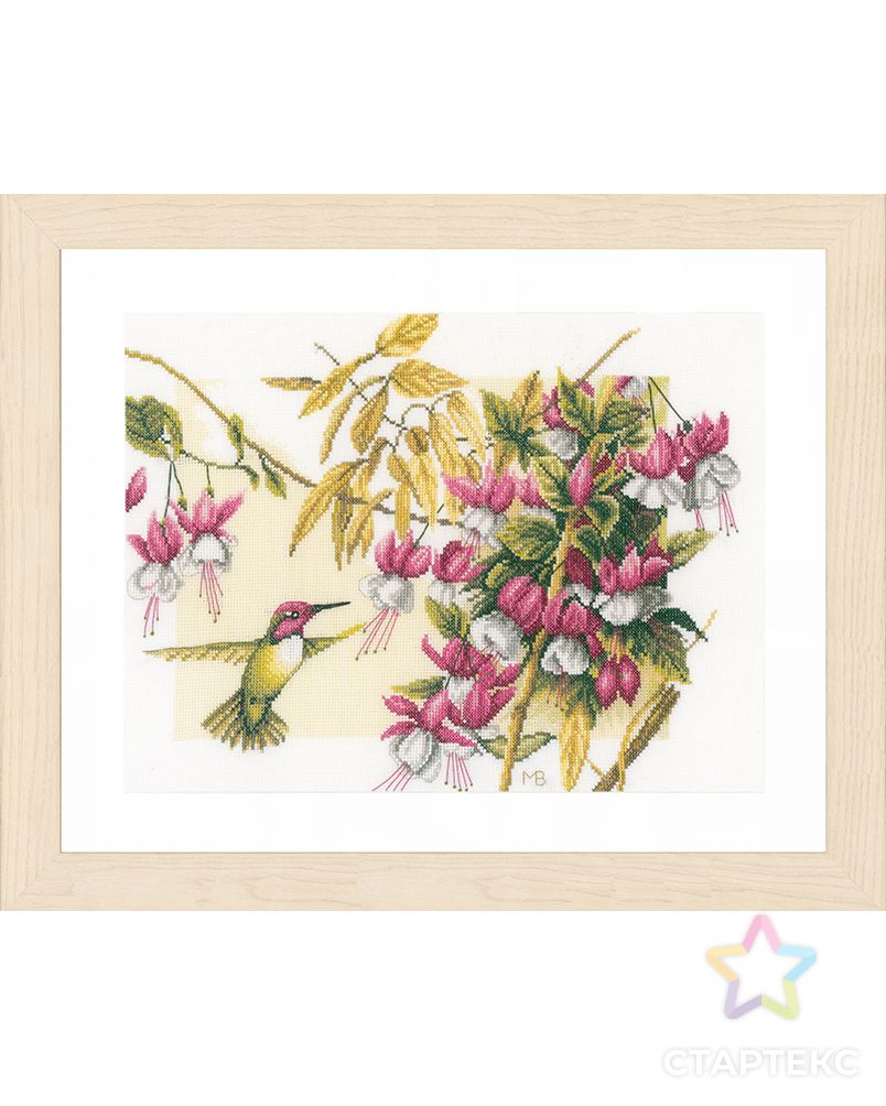 Набор для вышивания "Colibri & flowers" арт. ГЕЛ-603-1-ГЕЛ0111180 1