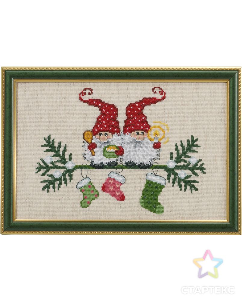 Набор для вышивания "Эльфы и рождественские носки" арт. ГЕЛ-830-1-ГЕЛ0118058 1
