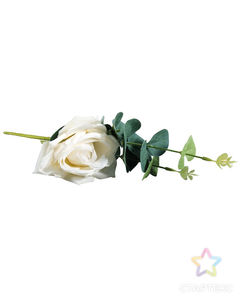 Букет для декорирования "Роза с эвкалиптом" арт. ГЕЛ-1003-1-ГЕЛ0152954 1