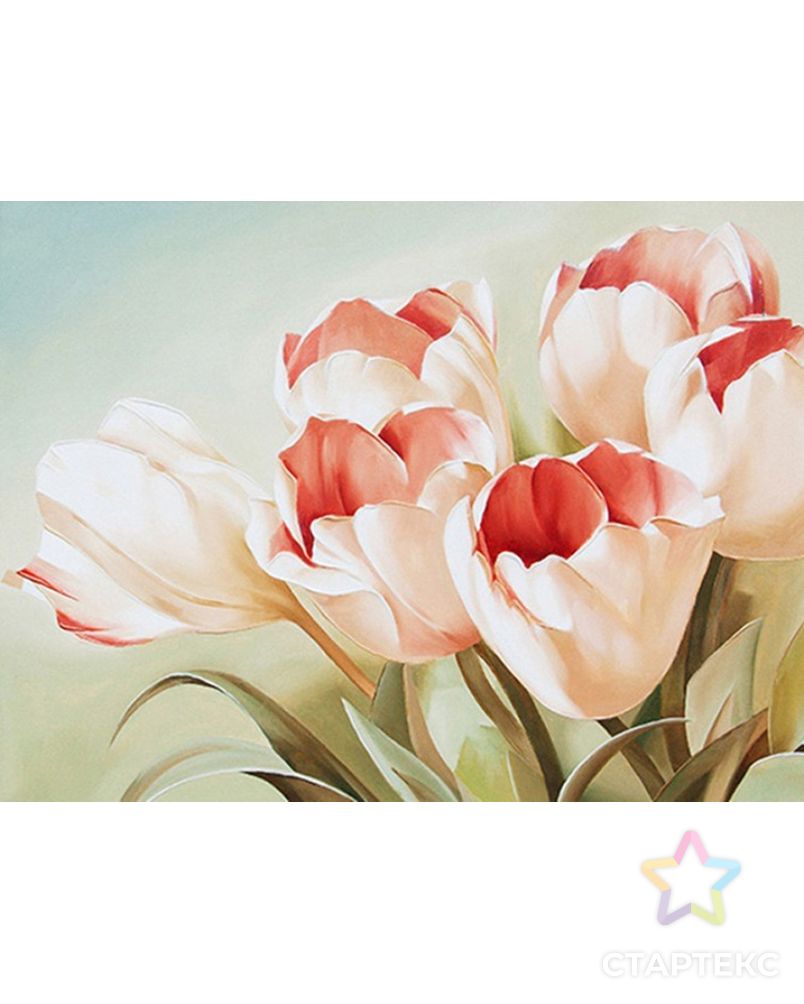 Картина стразами "Розовые тюльпаны" арт. ГЕЛ-1244-1-ГЕЛ0161528 1